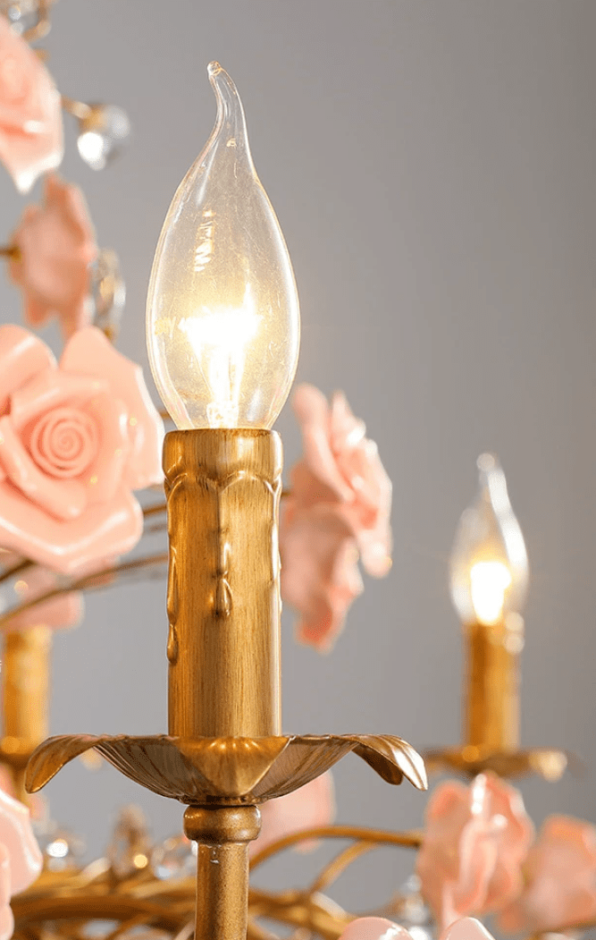 Antique Gold and Crystal Chandelier — Chandelier | Maison Monashee — view 14