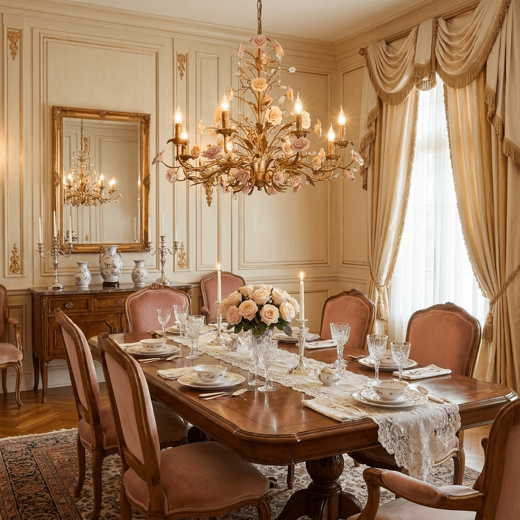Antique Gold and Crystal Chandelier — Chandelier | Maison Monashee — view 2