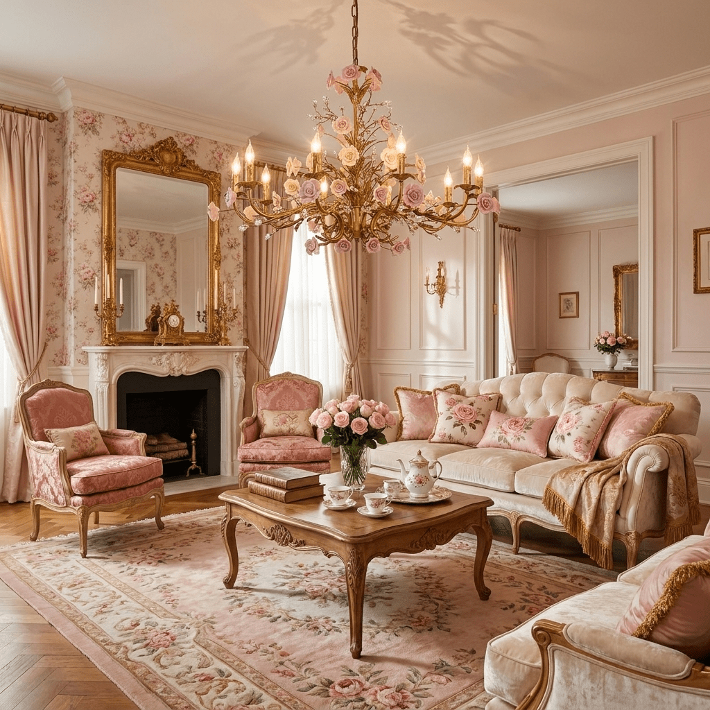 Antique Gold and Crystal Chandelier — Chandelier | Maison Monashee — view 4