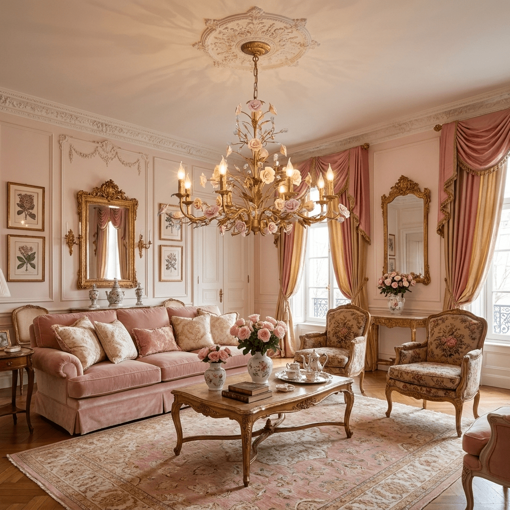 Antique Gold and Crystal Chandelier — Chandelier | Maison Monashee — view 3