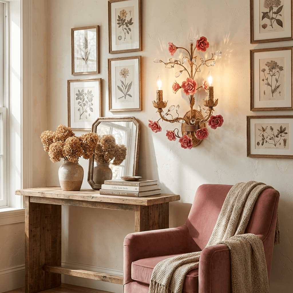 Floral Wall Light — Wall Sconce | Maison Monashee — view 7