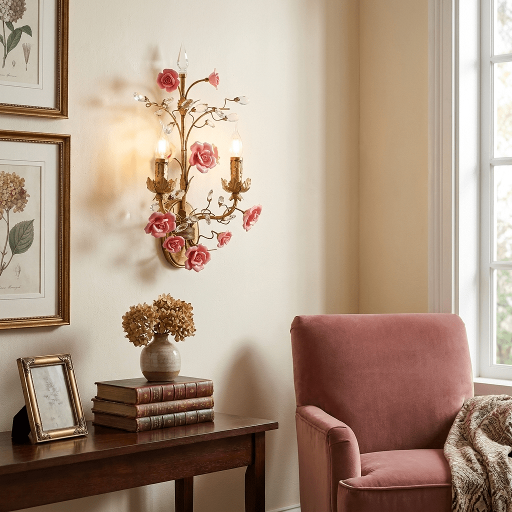 Floral Wall Light — Wall Sconce | Maison Monashee — view 2