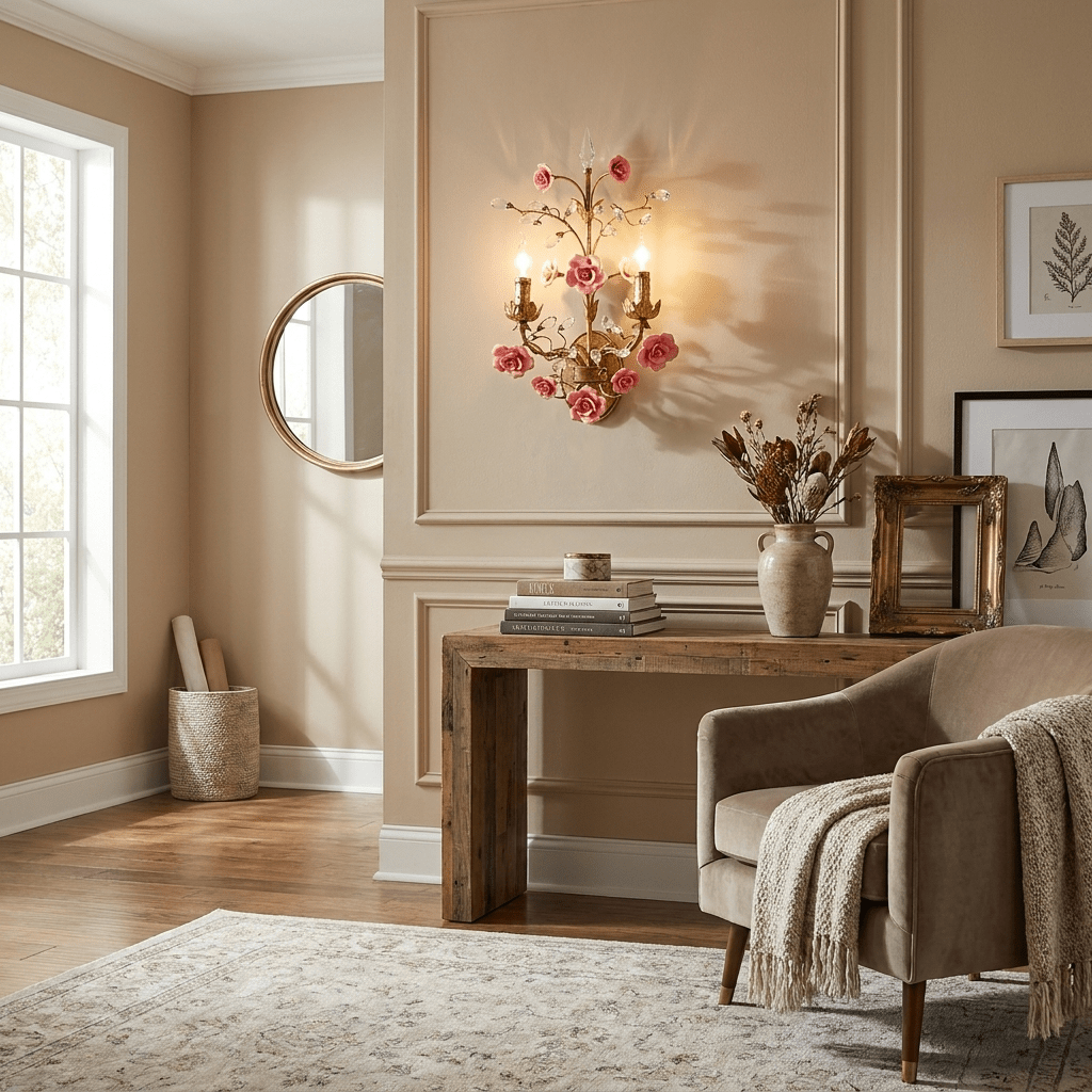 Floral Wall Light — Wall Sconce | Maison Monashee — view 3