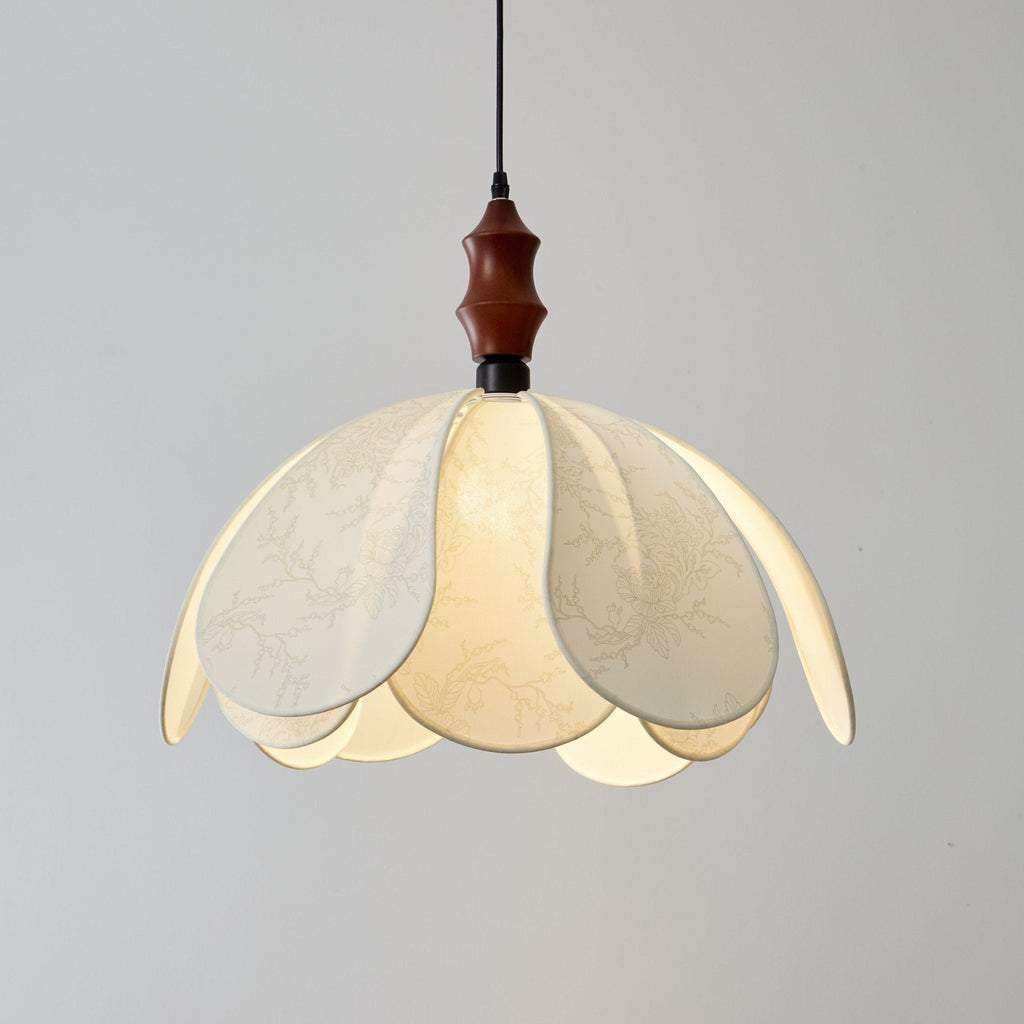 Fabric Hanging Light Fixture — Pendant Light | Maison Monashee — view 8