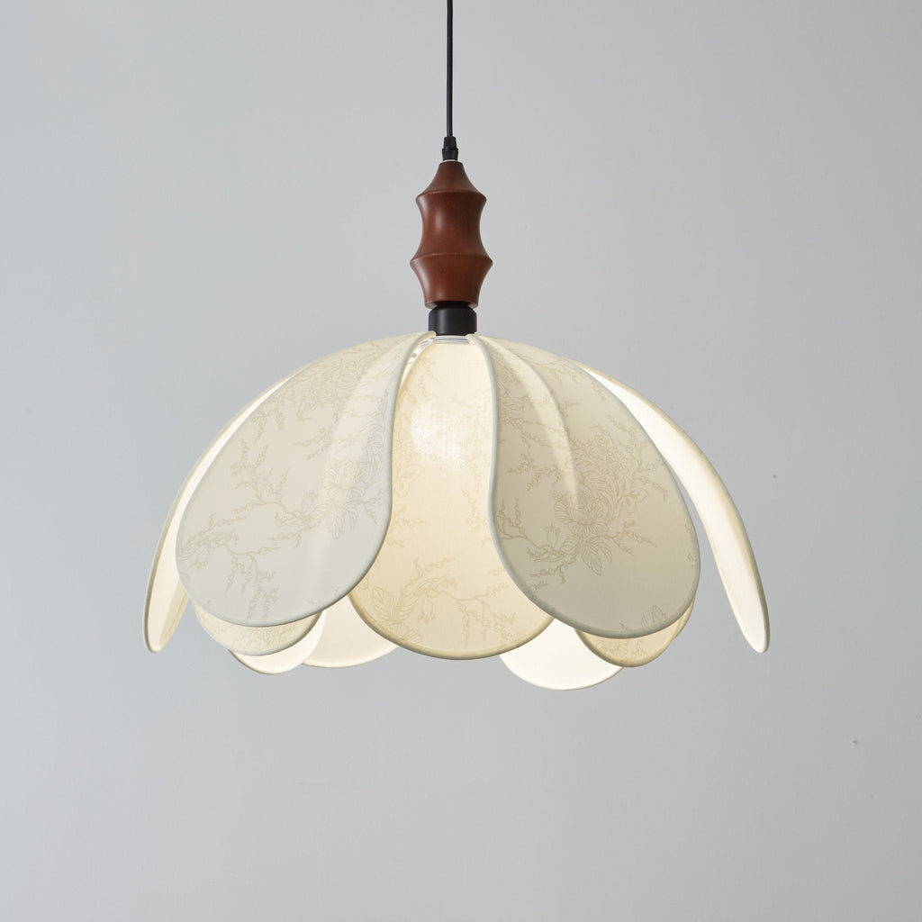 Fabric Hanging Light Fixture — Pendant Light | Maison Monashee — view 5