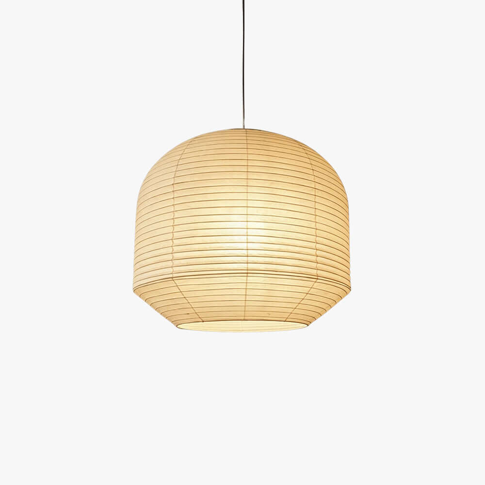 Large Round Paper Pendant Light — Pendant Light | Maison Monashee — view 12