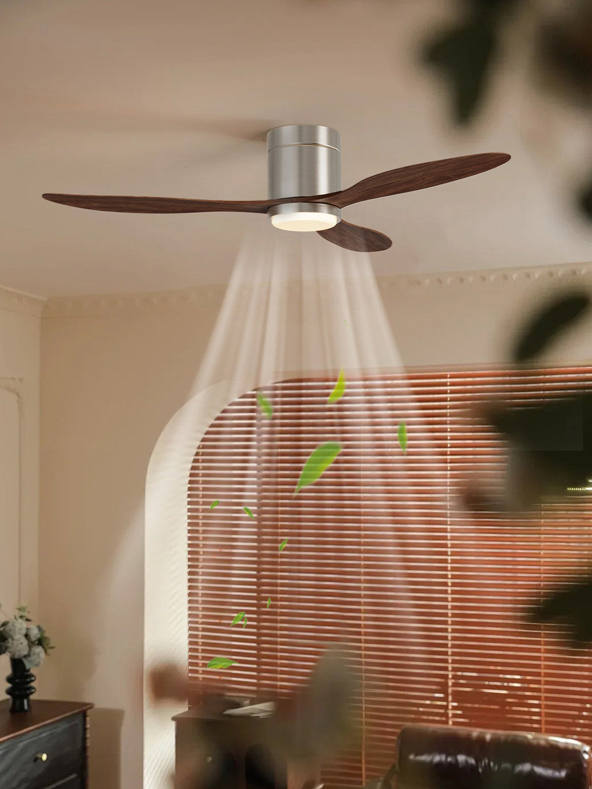 Low Profile Ceiling Fan with Light — Ceiling Fan | Maison Monashee — view 20