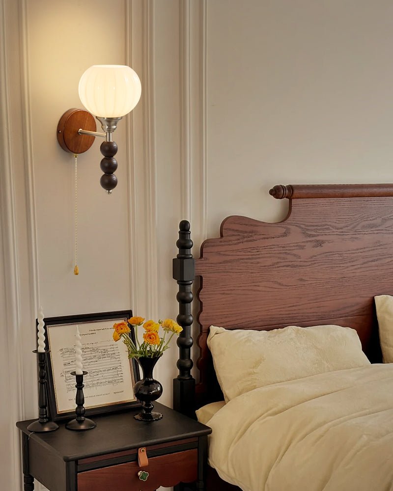 Wood Bead Wall Sconce — Wall Sconce | Maison Monashee — view 16