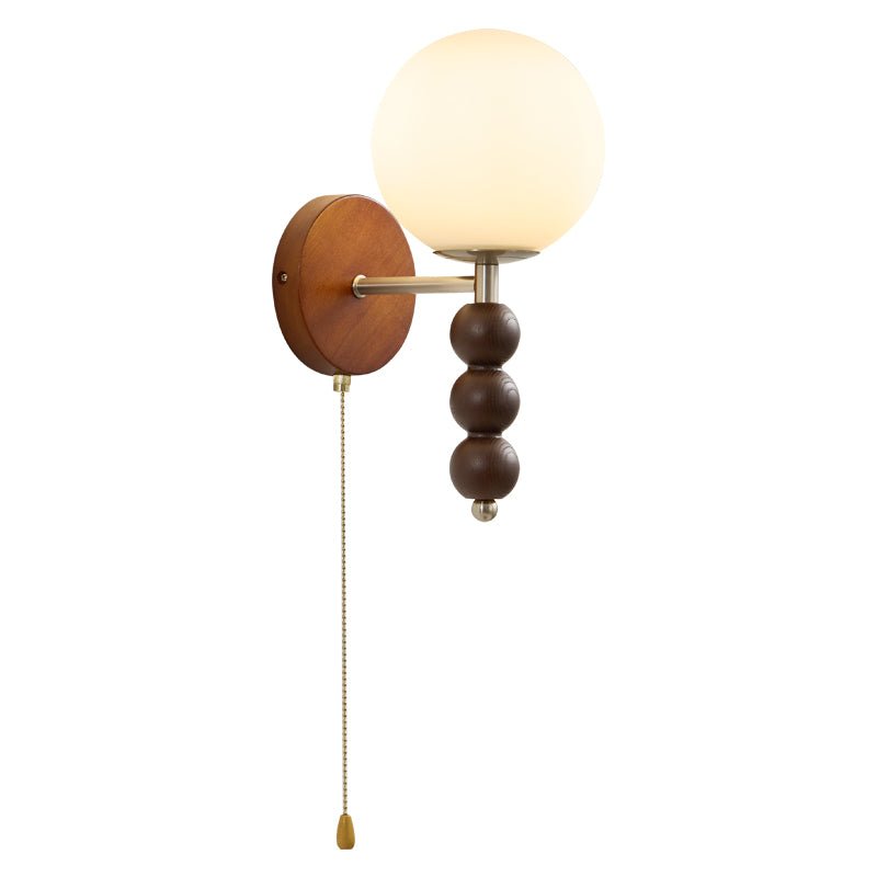 Wood Bead Wall Sconce — Wall Sconce | Maison Monashee — view 9