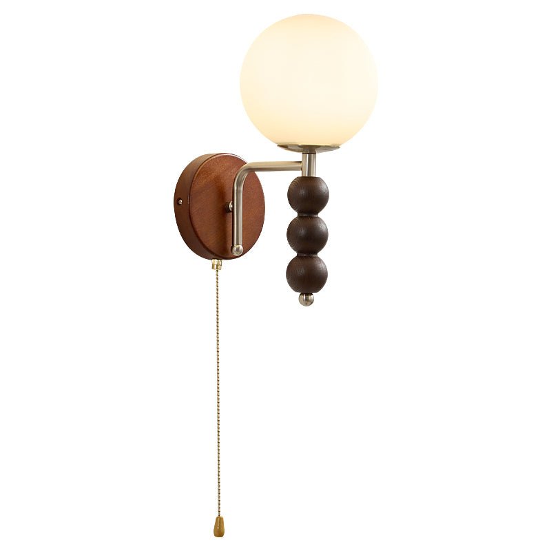 Wood Bead Wall Sconce — Wall Sconce | Maison Monashee — view 10