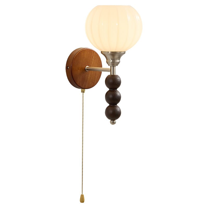 Wood Bead Wall Sconce — Wall Sconce | Maison Monashee — view 11
