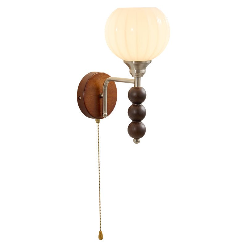 Wood Bead Wall Sconce — Wall Sconce | Maison Monashee — view 12