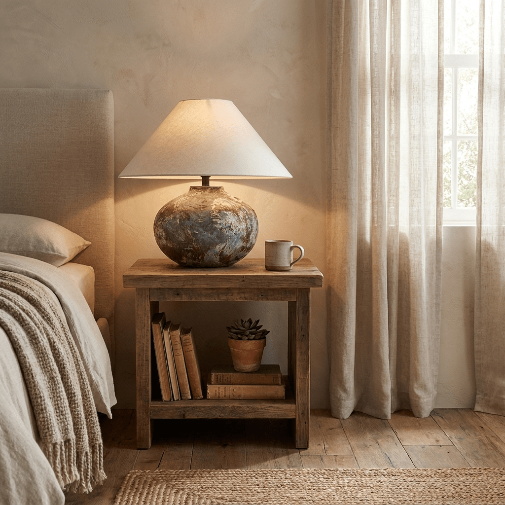 Aged Ceramic Table Lamp — Table Lamp | Maison Monashee — view 2