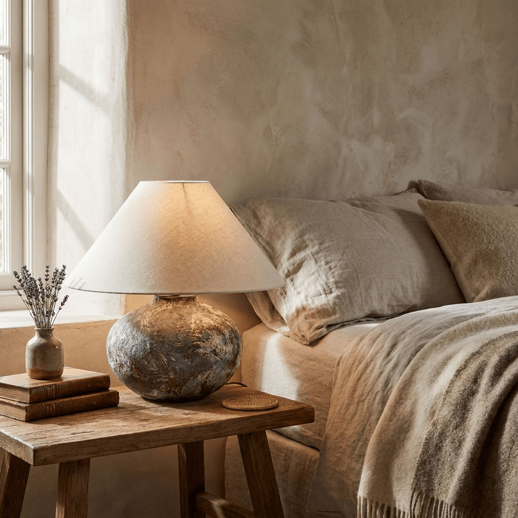 Aged Ceramic Table Lamp — Table Lamp | Maison Monashee — view 5