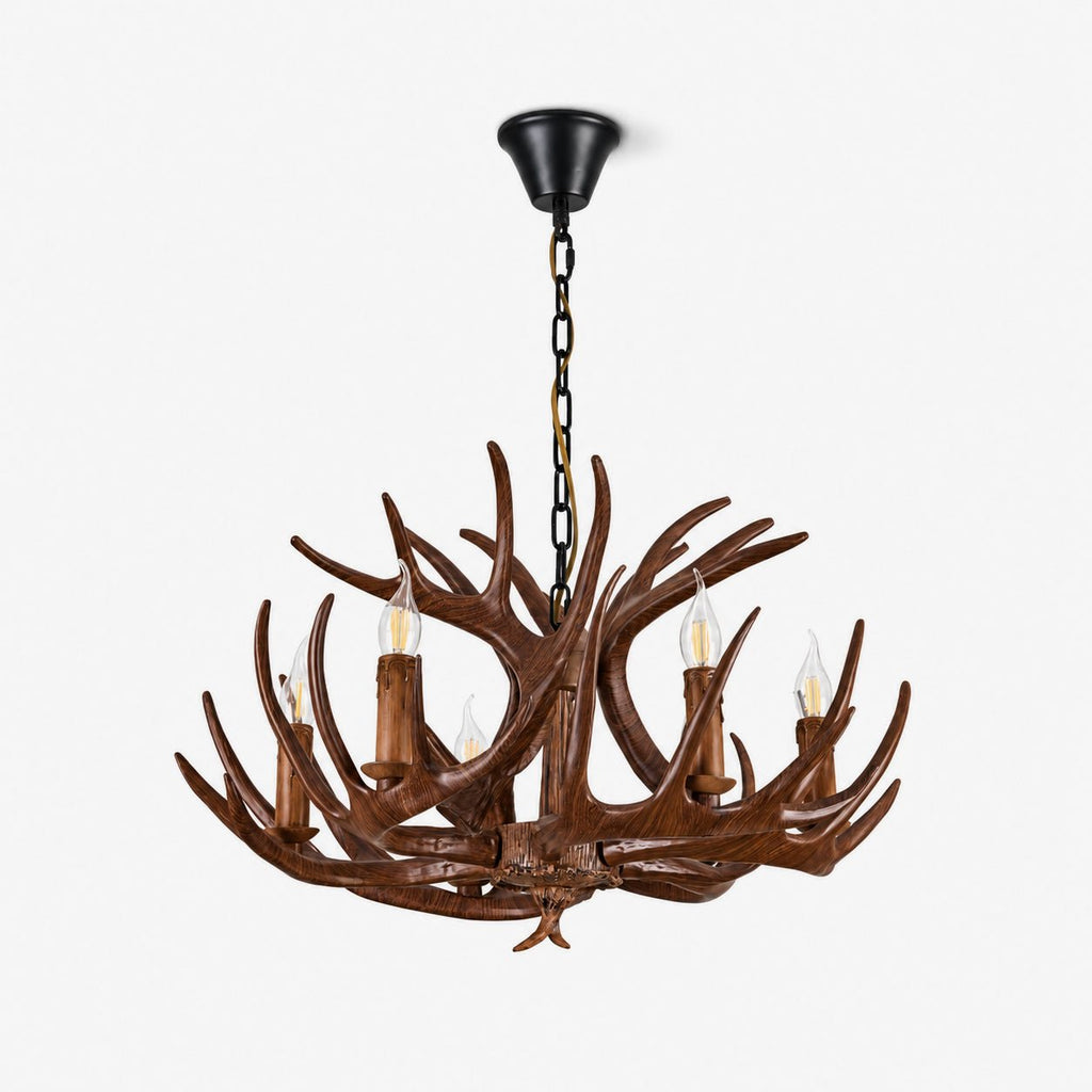 Wood Antler Chandelier — Chandelier | Maison Monashee
