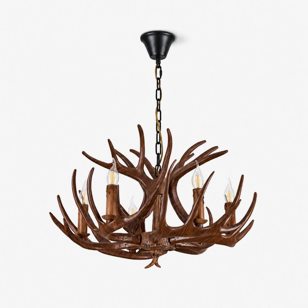 Wood Antler Chandelier — Chandelier | Maison Monashee
