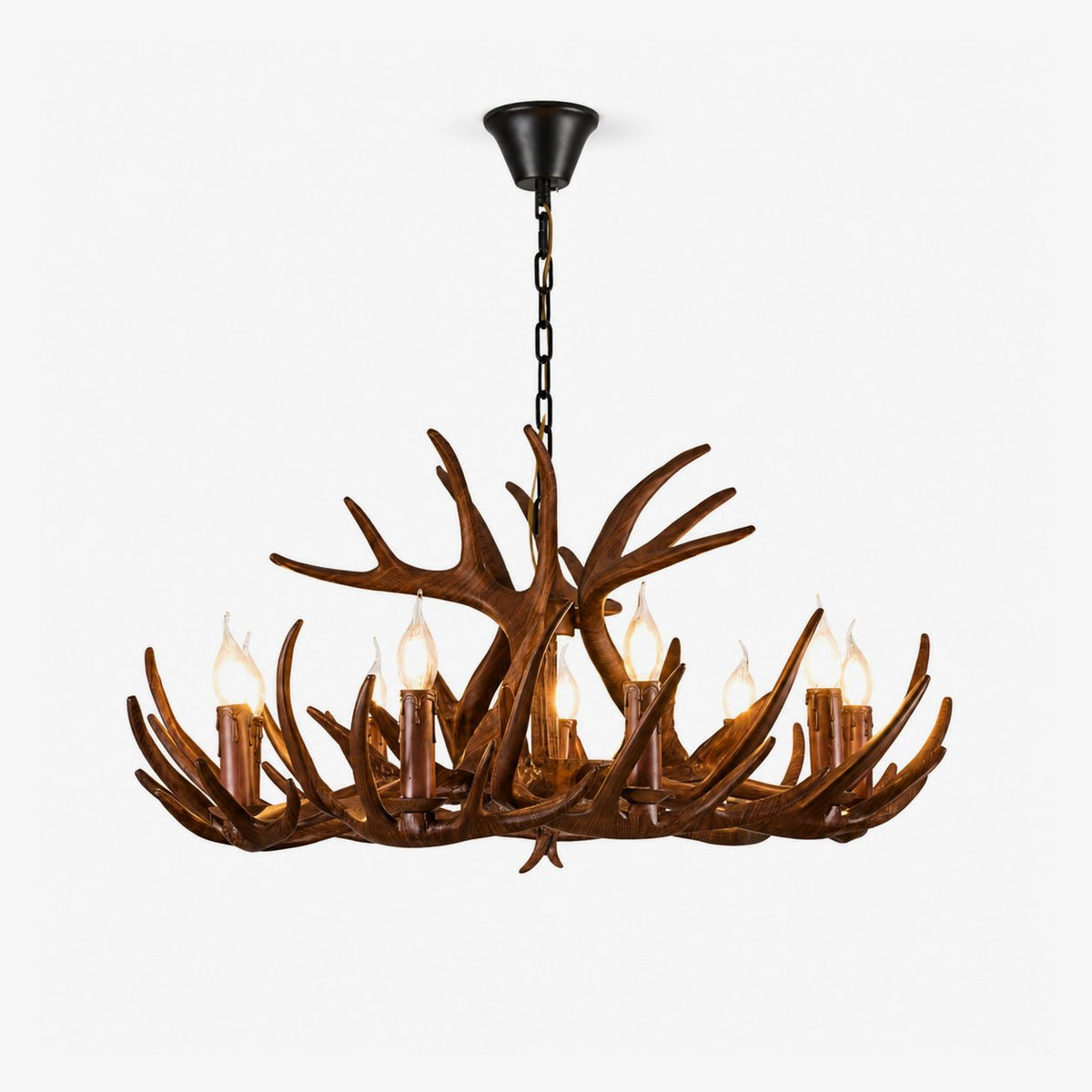 Wood Antler Chandelier — Chandelier | Maison Monashee — view 12