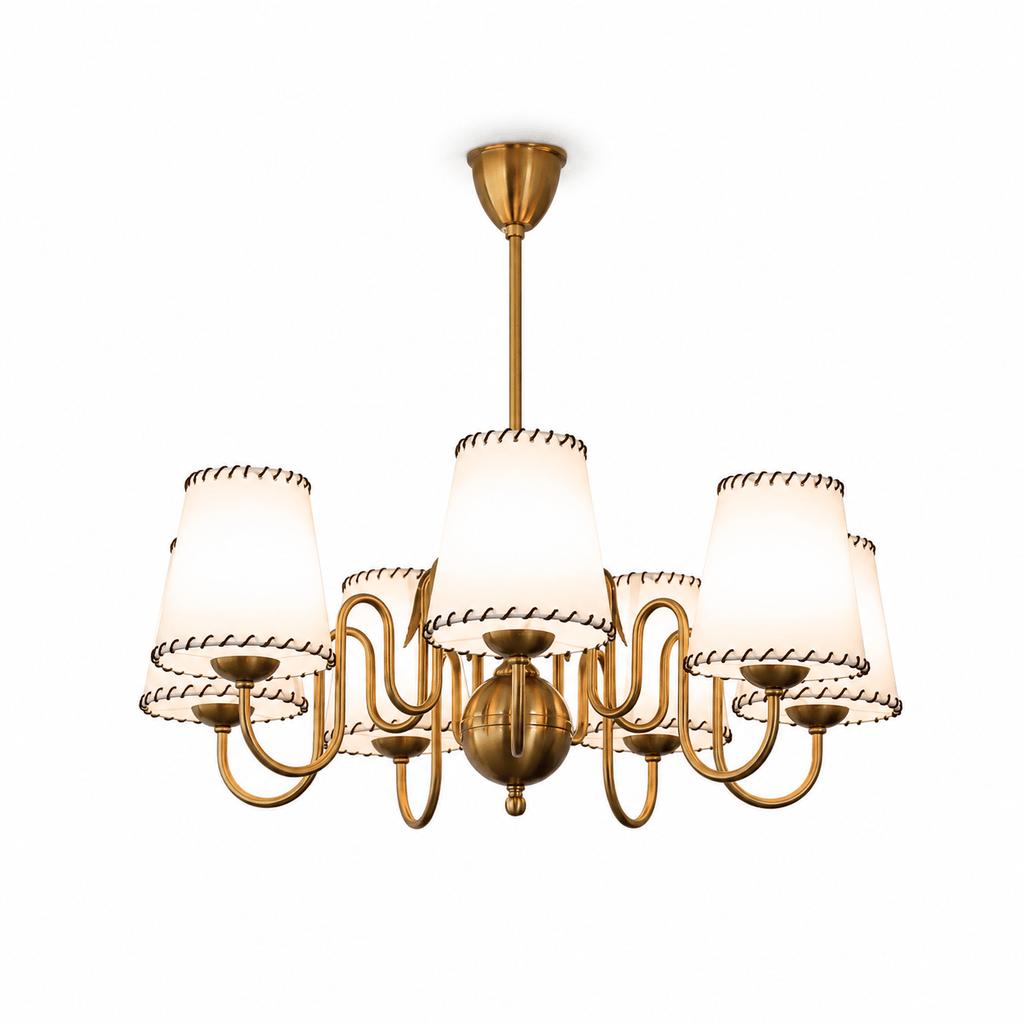 Scalloped Chandelier — Chandelier | Maison Monashee — view 9
