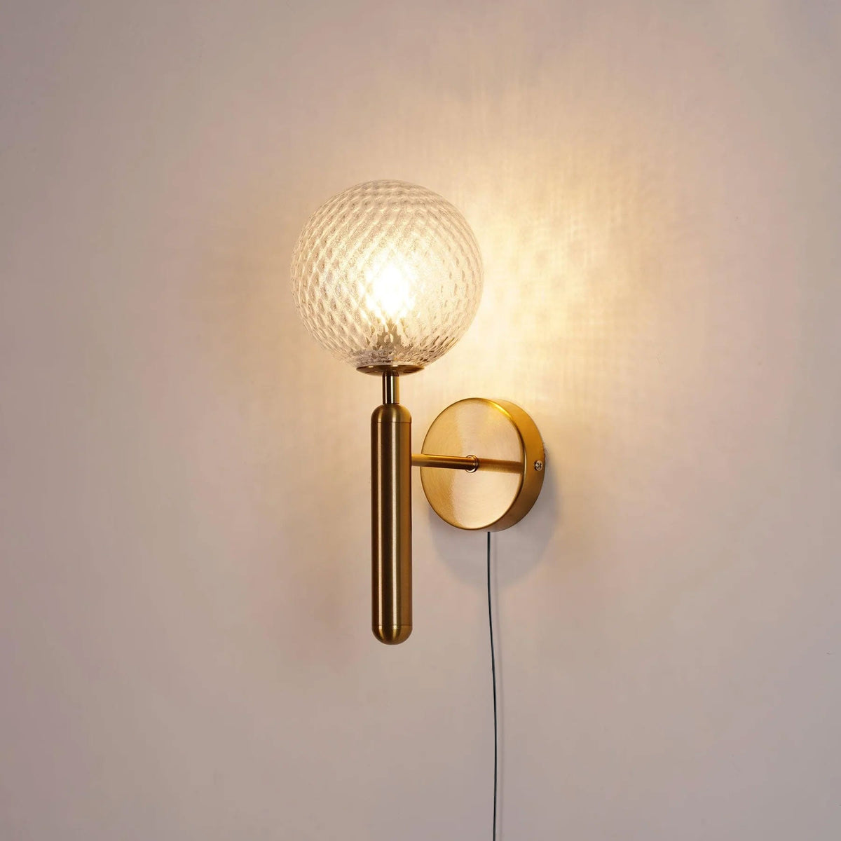 Brass Plug-in Wall Sconce — Wall Sconce | Maison Monashee — view 6