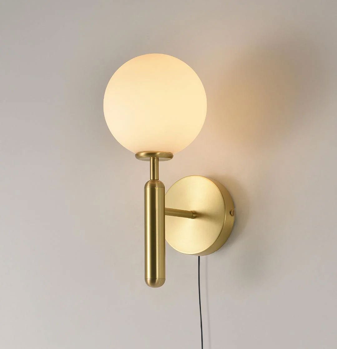 Brass Plug-in Wall Sconce — Wall Sconce | Maison Monashee — view 5