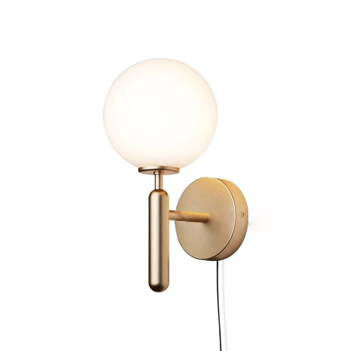 Brass Plug-in Wall Sconce — Wall Sconce | Maison Monashee — view 10