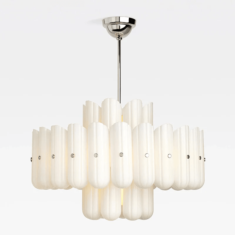 Fluted Glass Chandelier — Chandelier | Maison Monashee — view 13