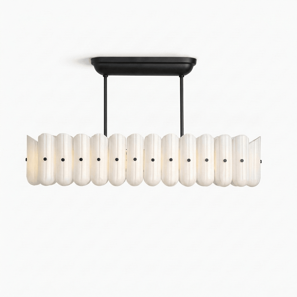 Brass Linear Chandelier — Chandelier | Maison Monashee — view 10