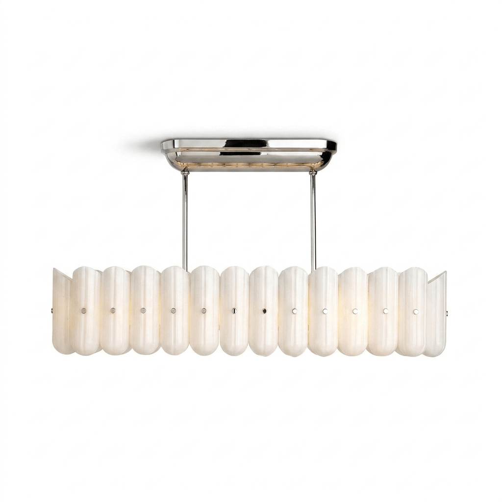Brass Linear Chandelier — Chandelier | Maison Monashee — view 12