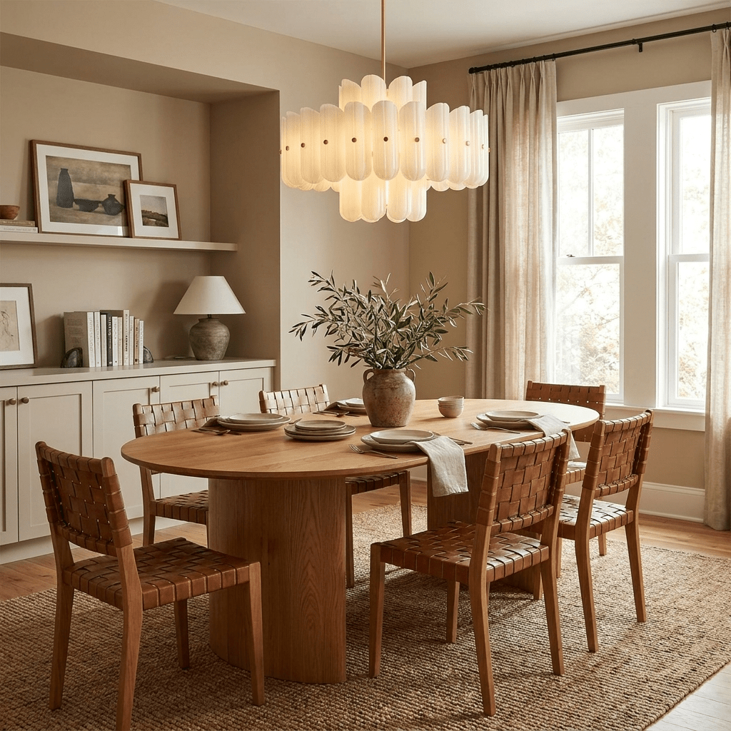 Fluted Glass Chandelier — Chandelier | Maison Monashee — view 3
