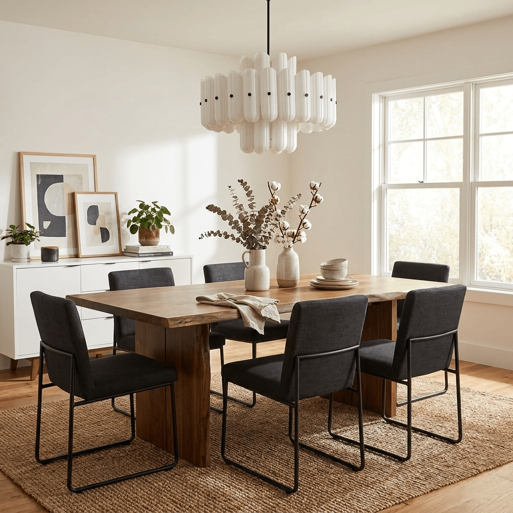 Fluted Glass Chandelier — Chandelier | Maison Monashee — view 6