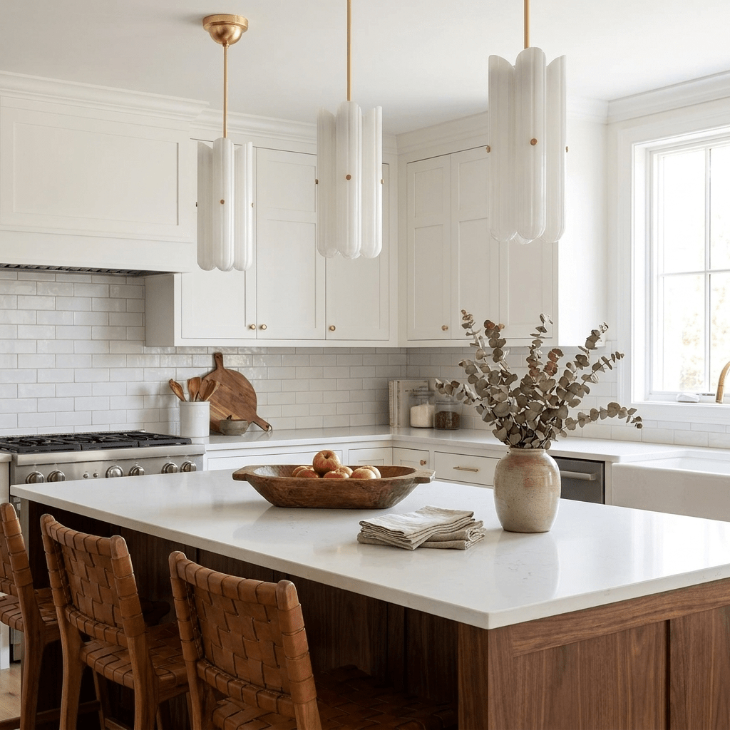 Fluted Glass Pendant Light — Pendant Light | Maison Monashee — view 10