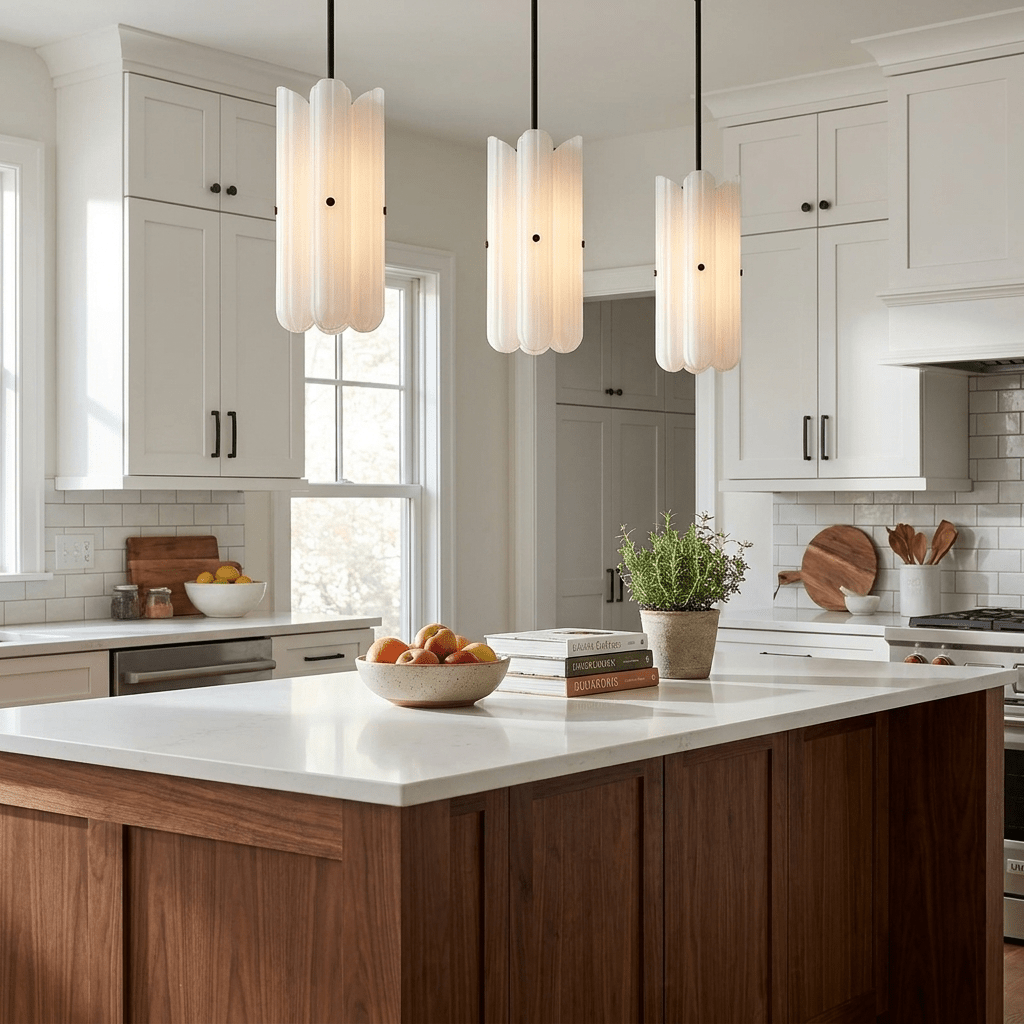 Fluted Glass Pendant Light — Pendant Light | Maison Monashee — view 6