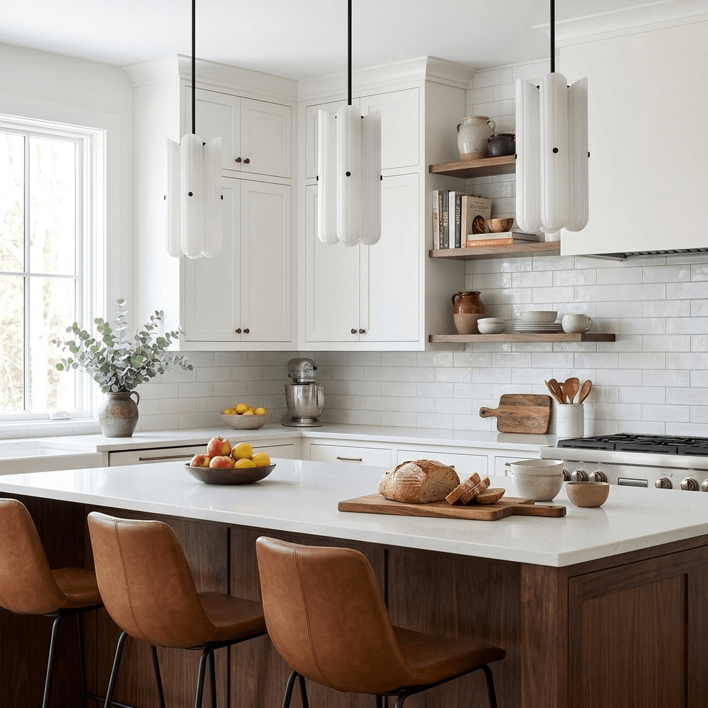 Fluted Glass Pendant Light — Pendant Light | Maison Monashee — view 9