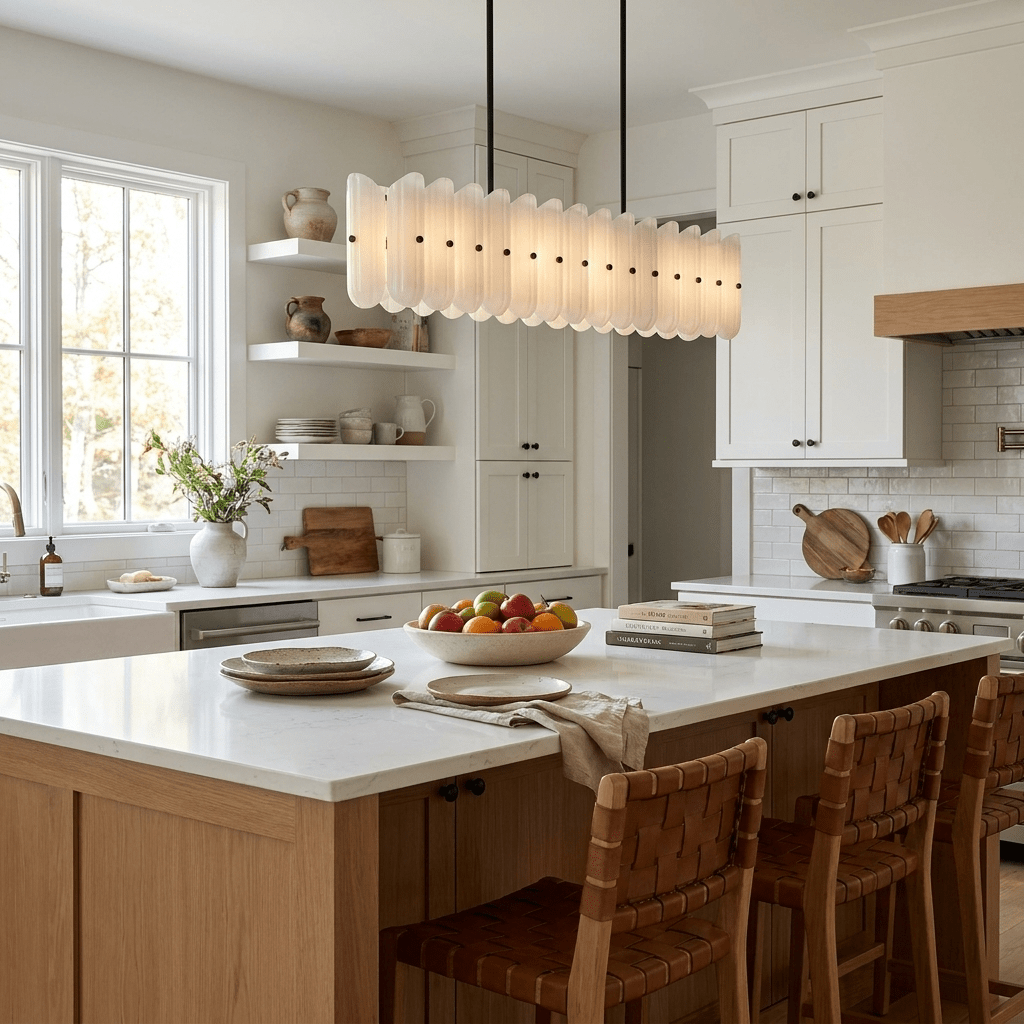 Brass Linear Chandelier — Chandelier | Maison Monashee — view 8
