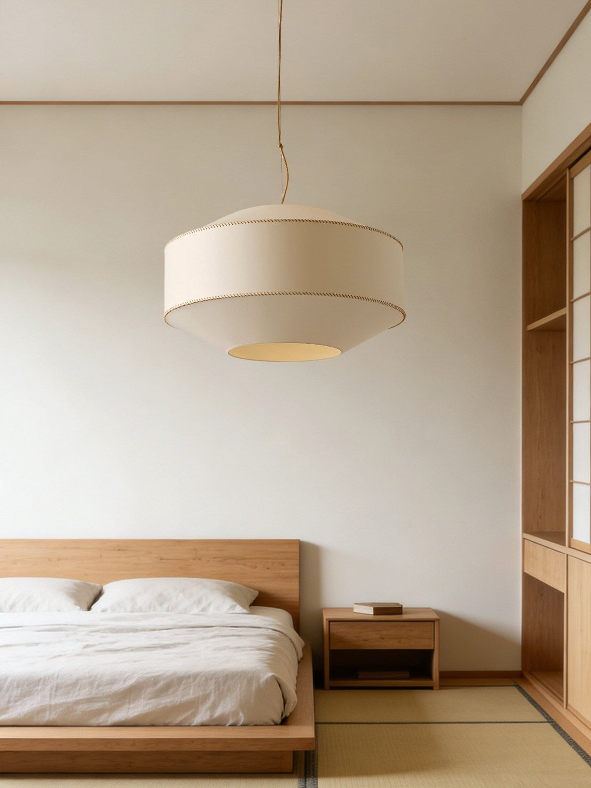 Drum Fabric Pendant Lighting — Pendant Light | Maison Monashee — view 3