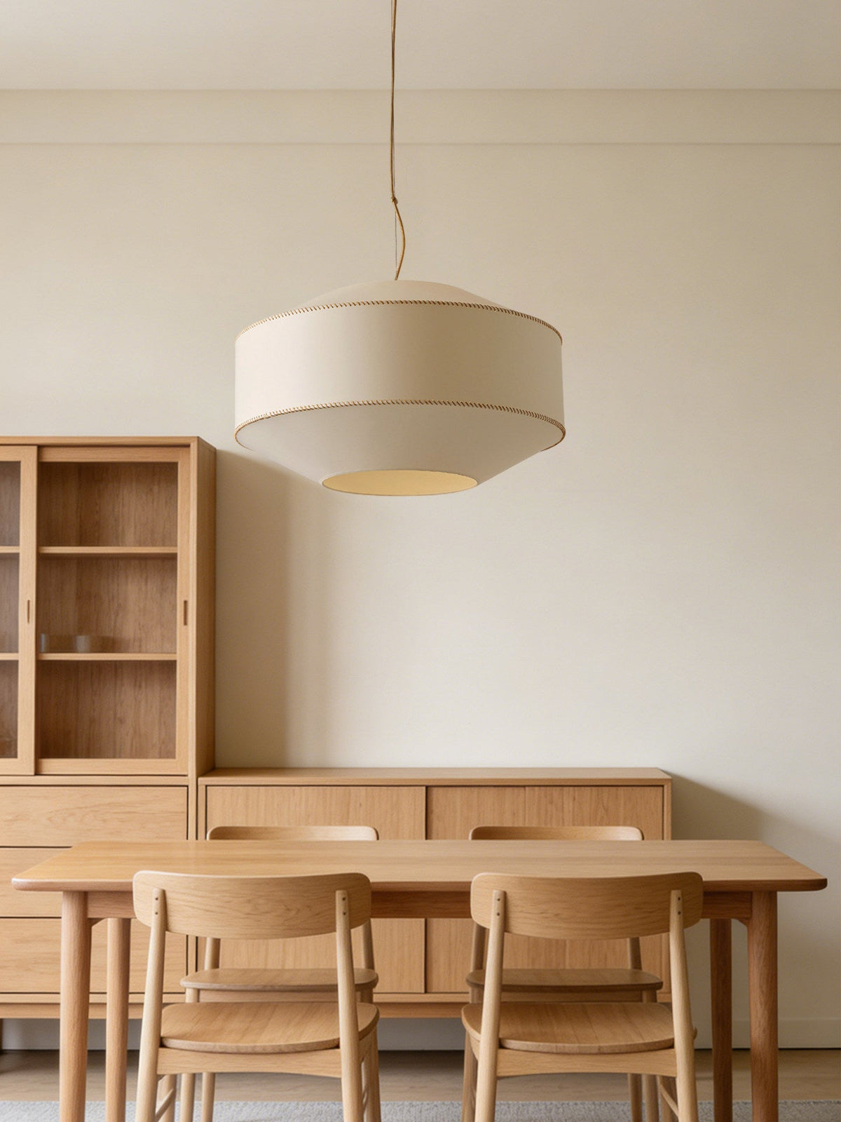 Drum Fabric Pendant Lighting — Pendant Light | Maison Monashee — view 5