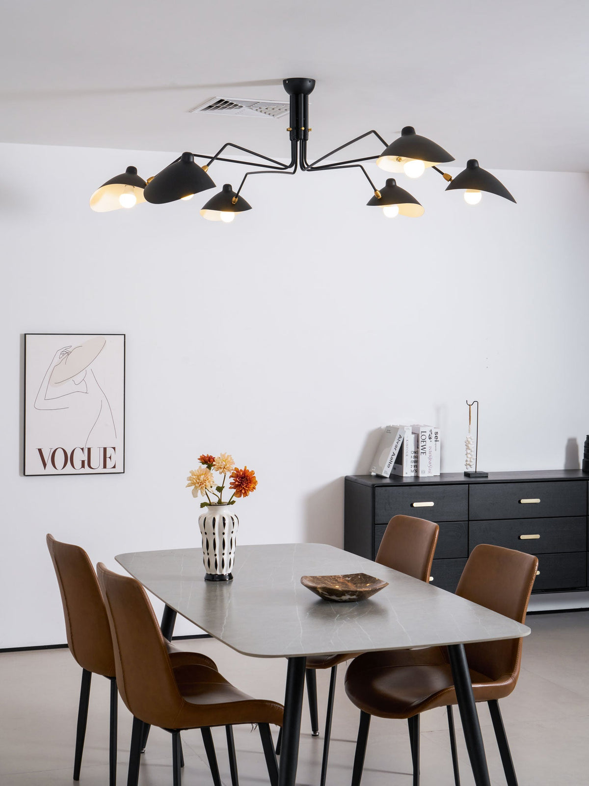 Black Metal Ceiling Light Fixture — Ceiling Light | Maison Monashee — view 87