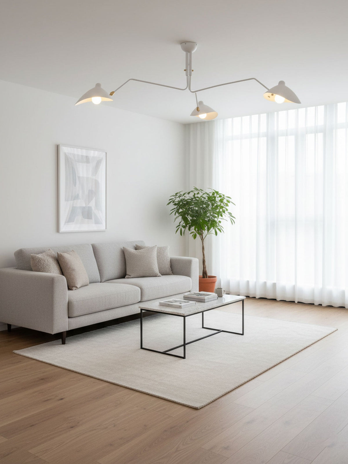 Black Metal Ceiling Light Fixture — Ceiling Light | Maison Monashee — view 17