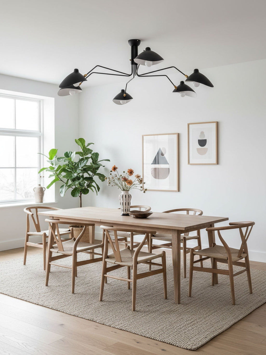 Black Metal Ceiling Light Fixture — Ceiling Light | Maison Monashee — view 16