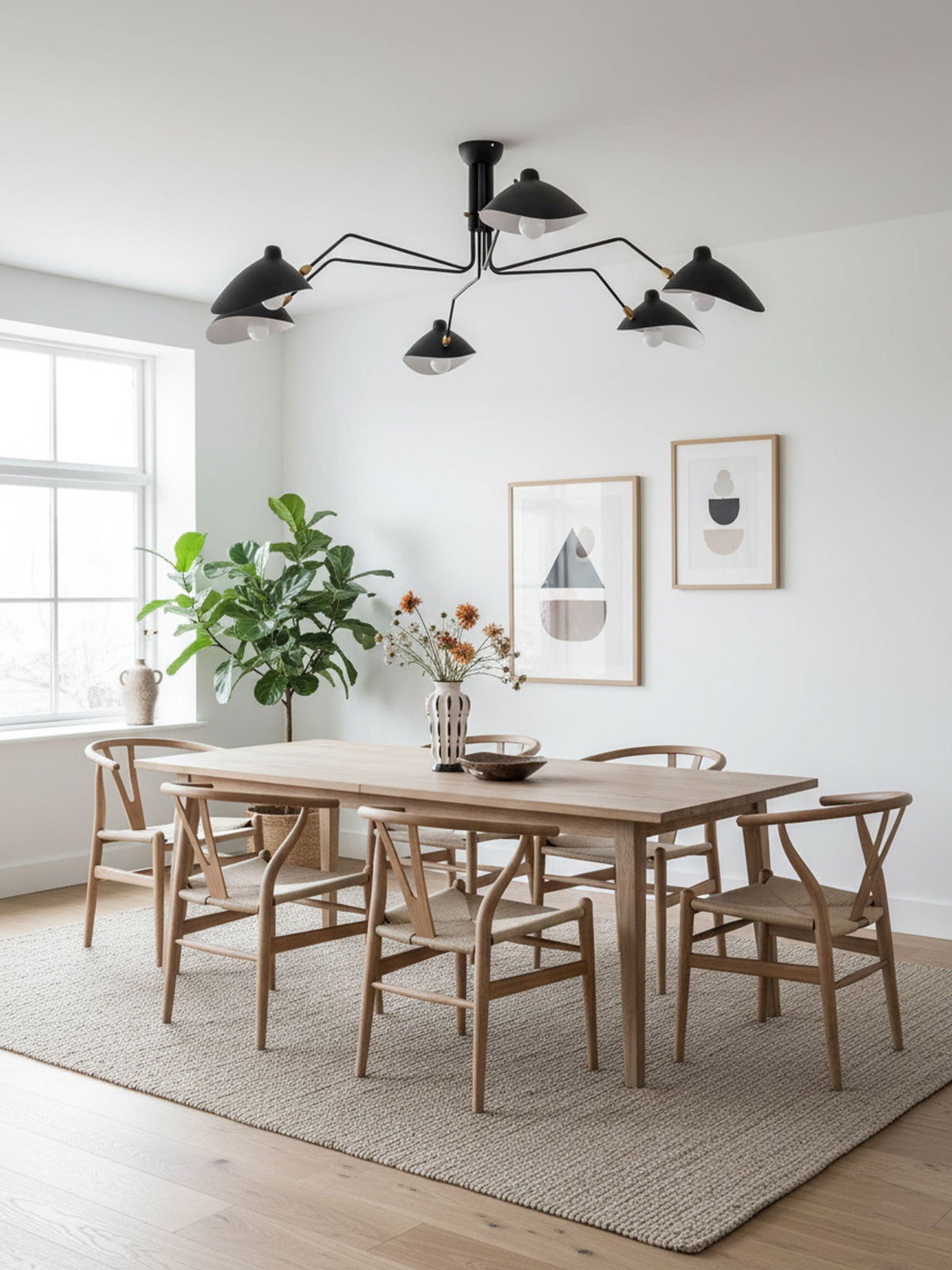 Black Metal Ceiling Light Fixture — Ceiling Light | Maison Monashee — view 16