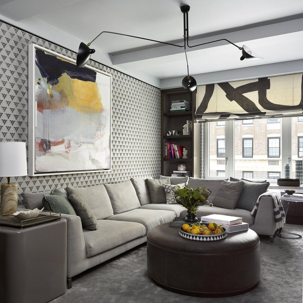 Black Metal Ceiling Light Fixture — Ceiling Light | Maison Monashee — view 43