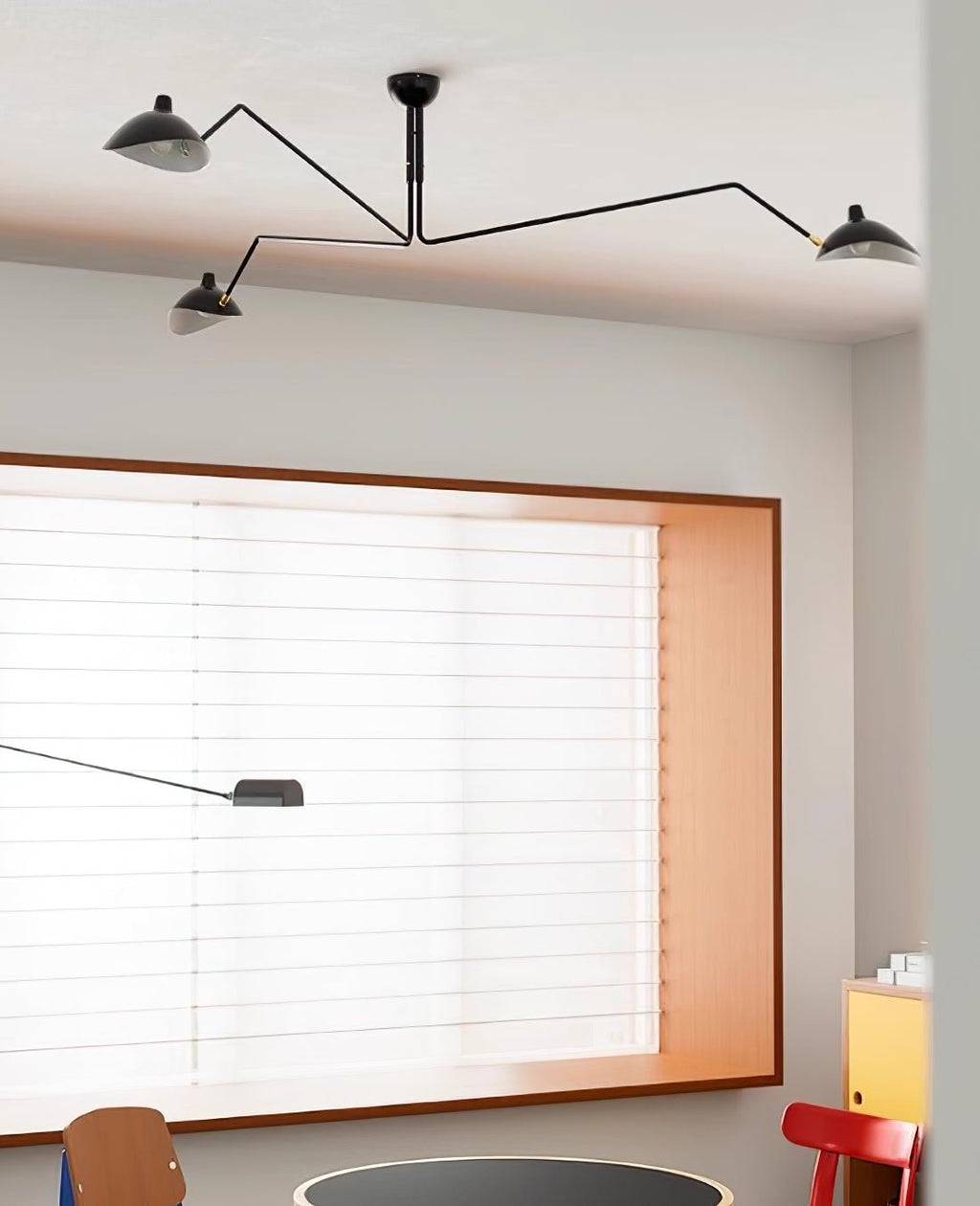 Black Metal Ceiling Light Fixture — Ceiling Light | Maison Monashee — view 96