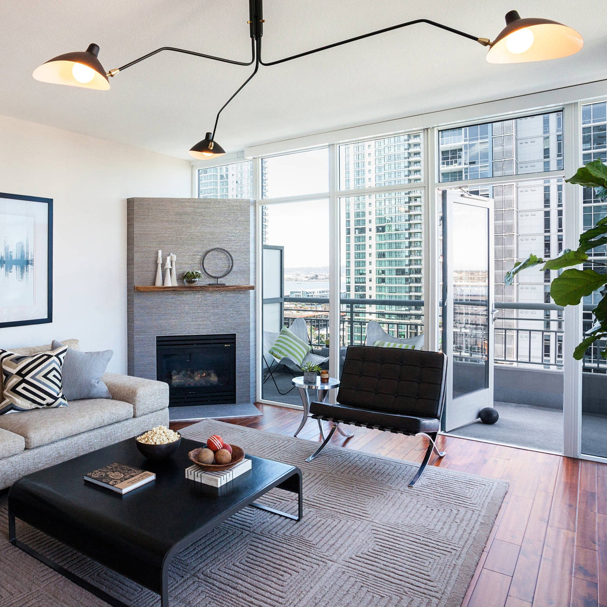 Black Metal Ceiling Light Fixture — Ceiling Light | Maison Monashee — view 21
