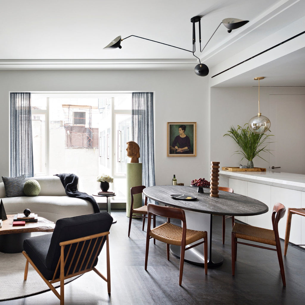 Black Metal Ceiling Light Fixture — Ceiling Light | Maison Monashee — view 45