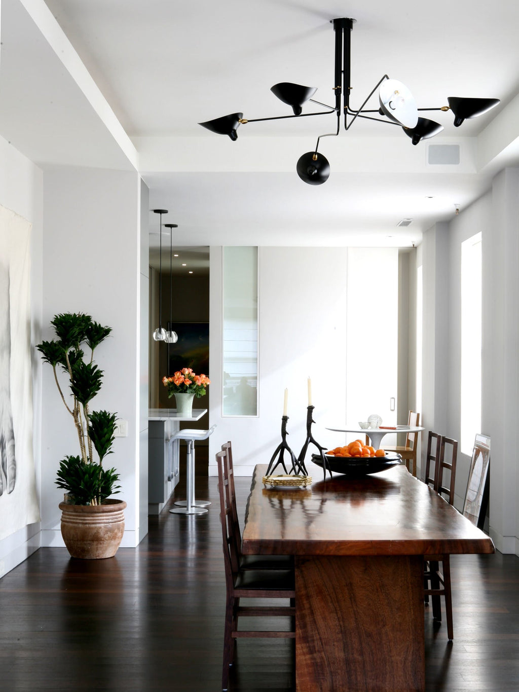 Black Metal Ceiling Light Fixture — Ceiling Light | Maison Monashee — view 46