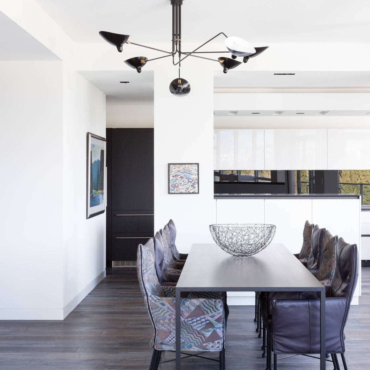 Black Metal Ceiling Light Fixture — Ceiling Light | Maison Monashee — view 25
