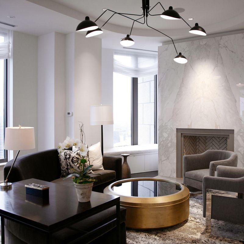 Black Metal Ceiling Light Fixture — Ceiling Light | Maison Monashee — view 52