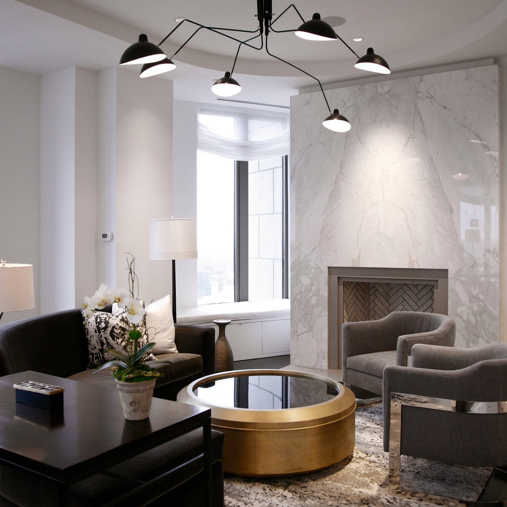 Black Metal Ceiling Light Fixture — Ceiling Light | Maison Monashee — view 56