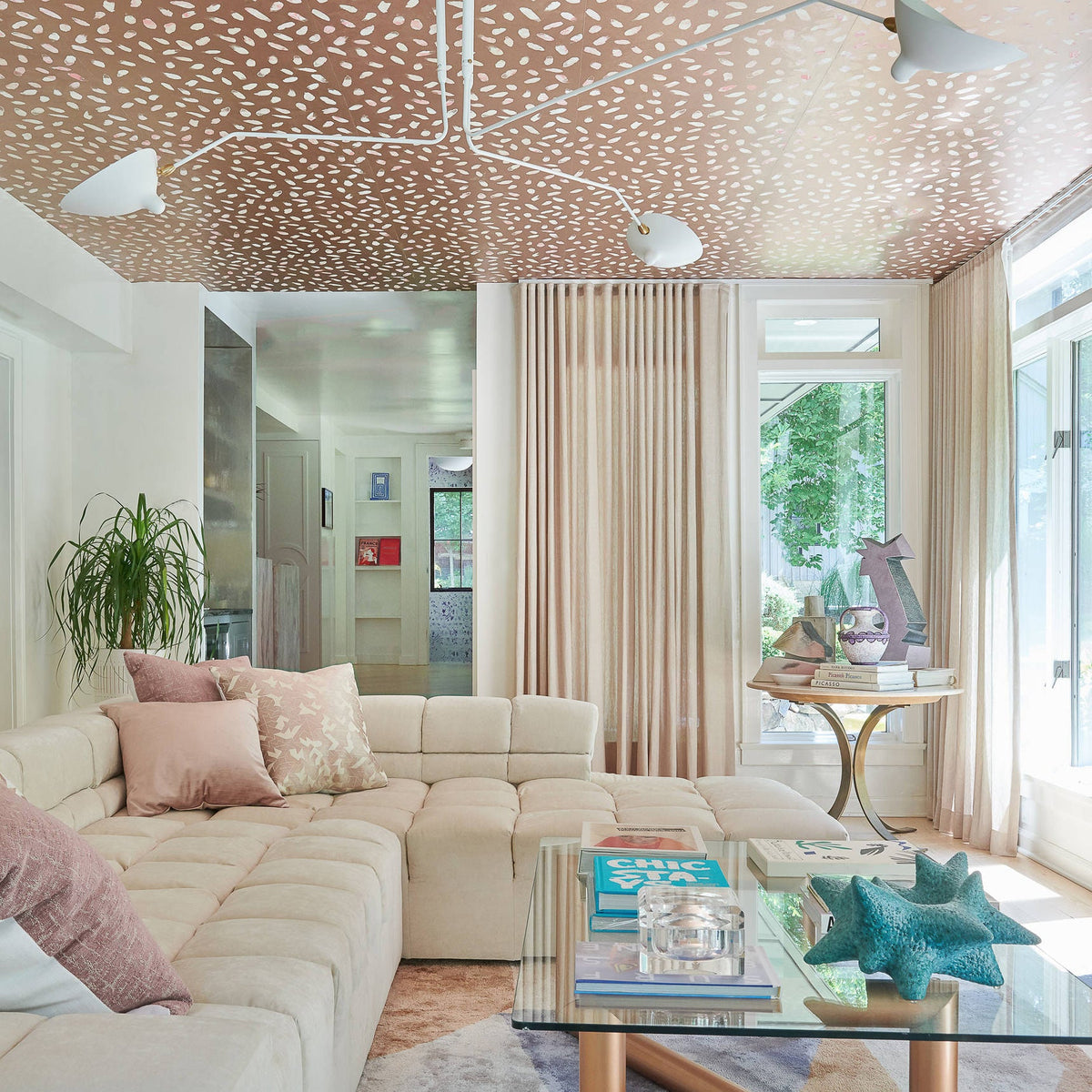 Black Metal Ceiling Light Fixture — Ceiling Light | Maison Monashee — view 57