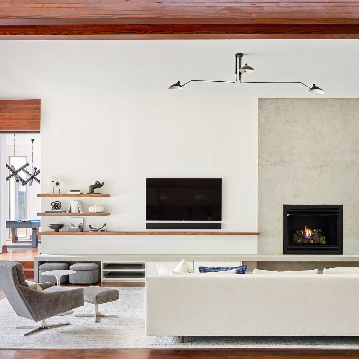 Black Metal Ceiling Light Fixture — Ceiling Light | Maison Monashee — view 34